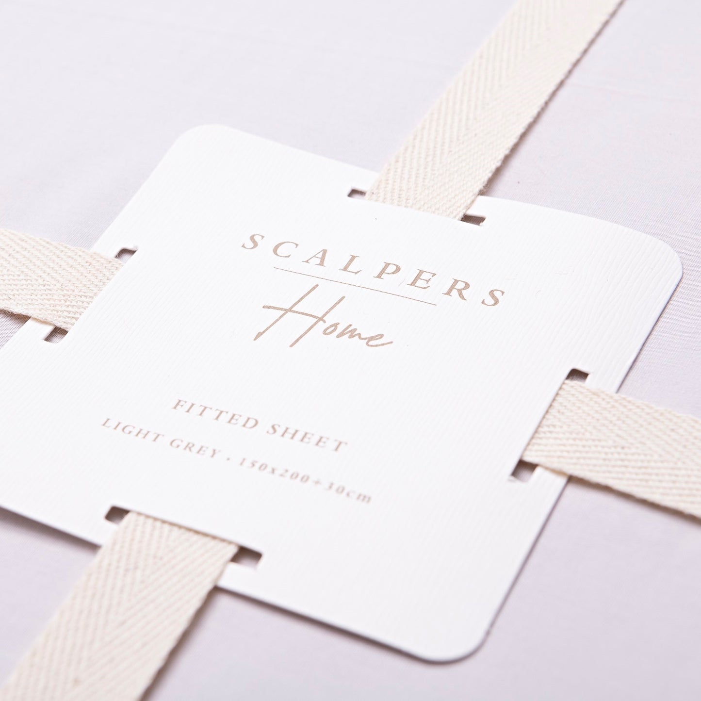 Sábana Bajera 150x200+30cm 100% Algodón Gris Claro Scalpers Home