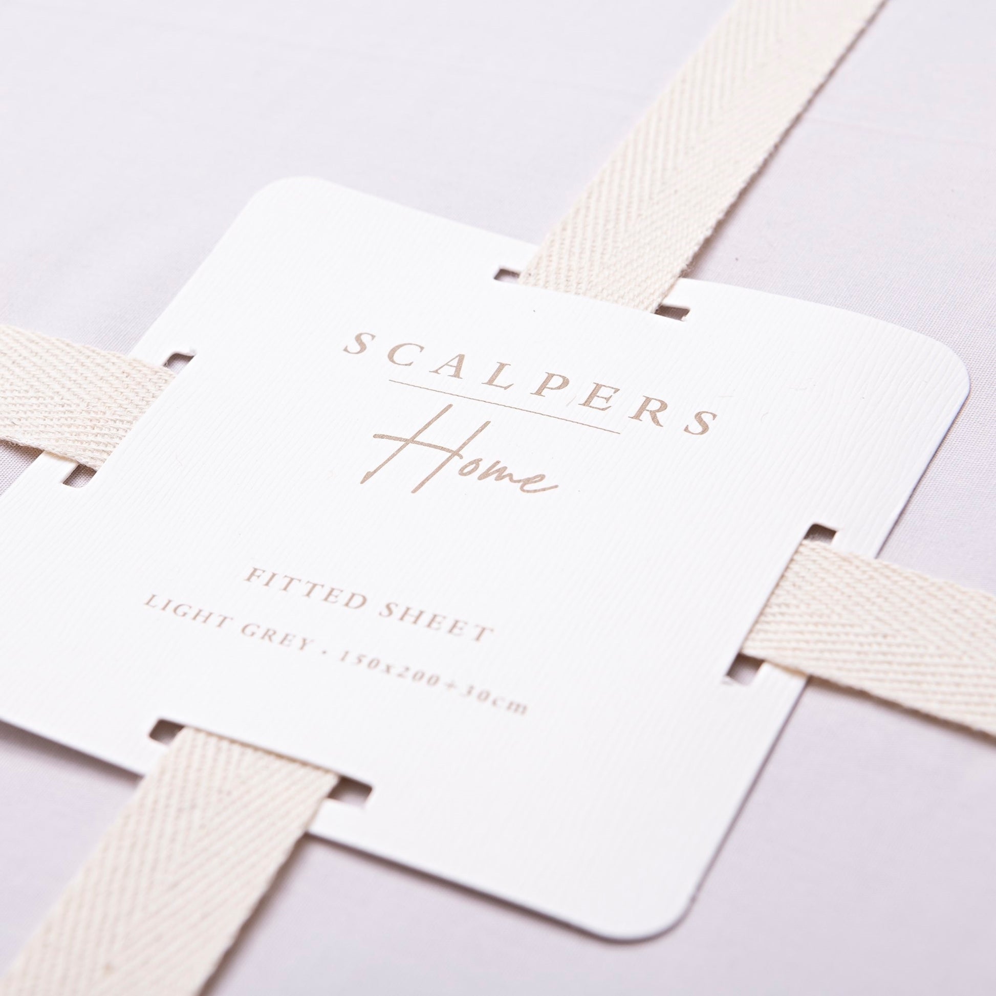 Sábana Bajera 150x200+30cm 100% Algodón Gris Claro Scalpers Home_3