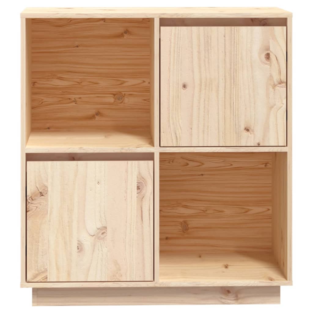 Aparador De Madera Maciza De Pino 74x35x80 Cm / Vetonek_5