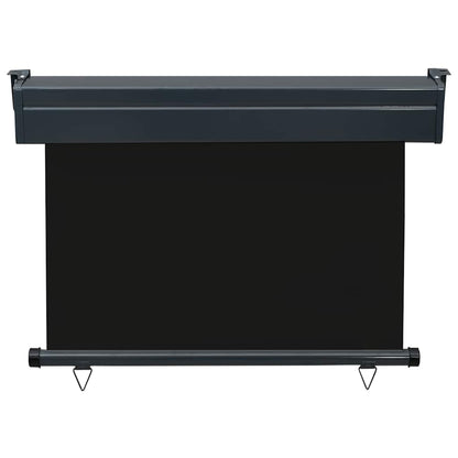 Vidaxl Toldo Lateral De Balcón Negro 105x250 Cm_3