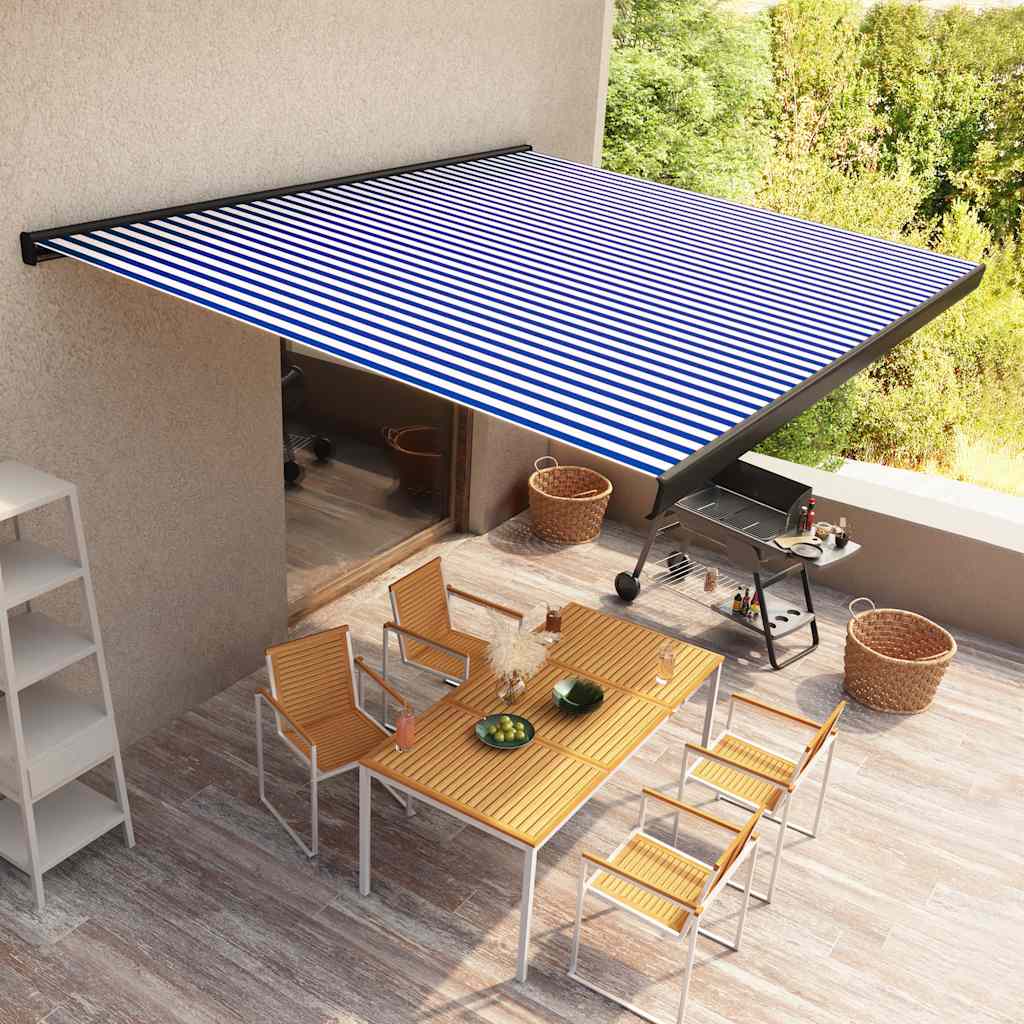 Toldo De Carrete Motorizado Azul Y Blanco 400x300 Cm_1