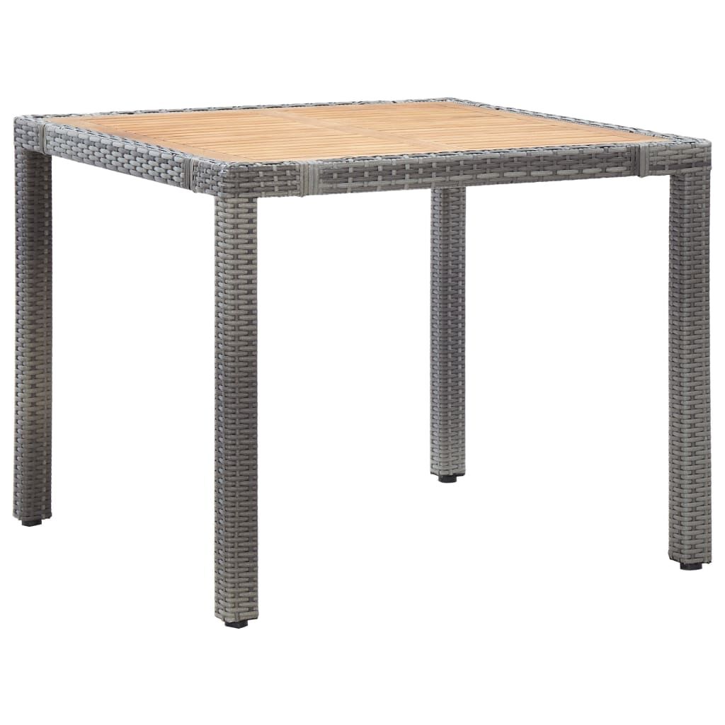 Vidaxl Set De Comedor Para Jardín 5 Pzas Cojines Ratán Sintético Gris_1