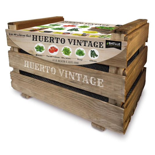 Kit Huerto Urbano Vintage Eco Cultiva en Casa Fácil Batlle