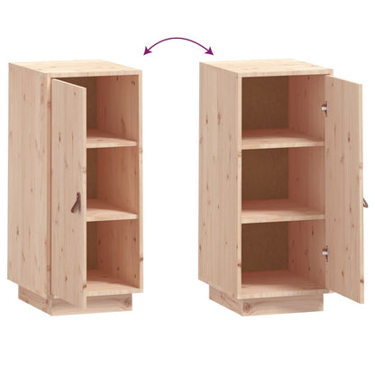 Aparador De Madera Maciza De Pino 34x40x75 Cm / Vetonek_4