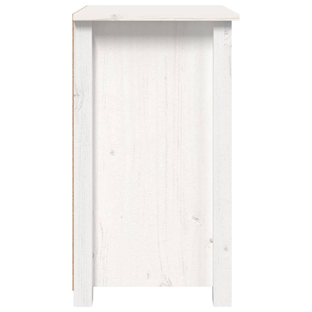 Mesitas De Noche 2 Uds Madera Maciza Pino Blanco 40x35x61,5 Cm_4