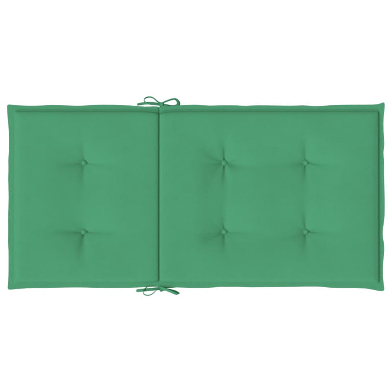 Vidaxl Cojín Silla Jardín Respaldo Bajo 6 Uds Tela Oxford Verde_5