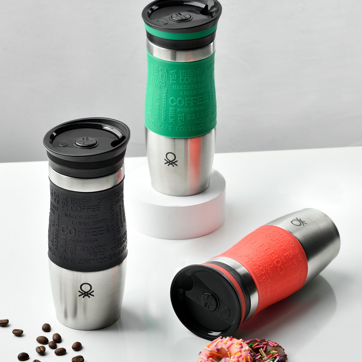 Termo De Viaje 400ml Acero Inoxidable Negro Casa Benetton_3