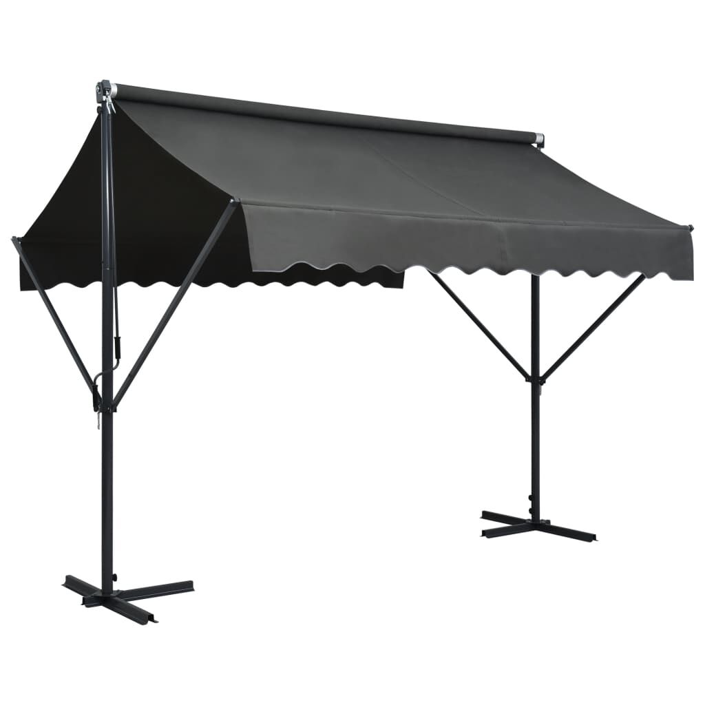 Vidaxl Toldo De Pie Independiente Gris Antracita 300x300 Cm_0