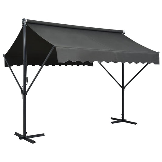 Vidaxl Toldo De Pie Independiente Gris Antracita 300x300 Cm_0