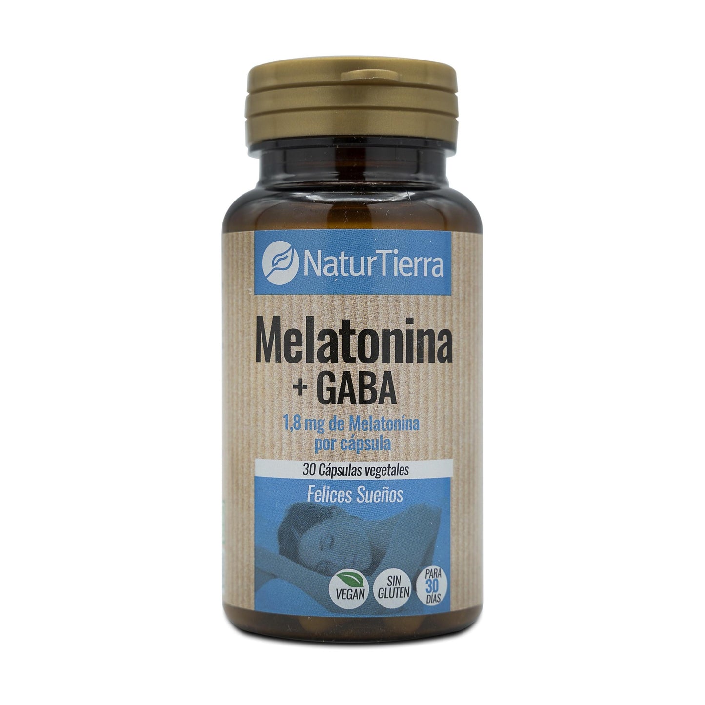 Melatonina + gaba, 30 cápsulas vegetales. NaturTierra