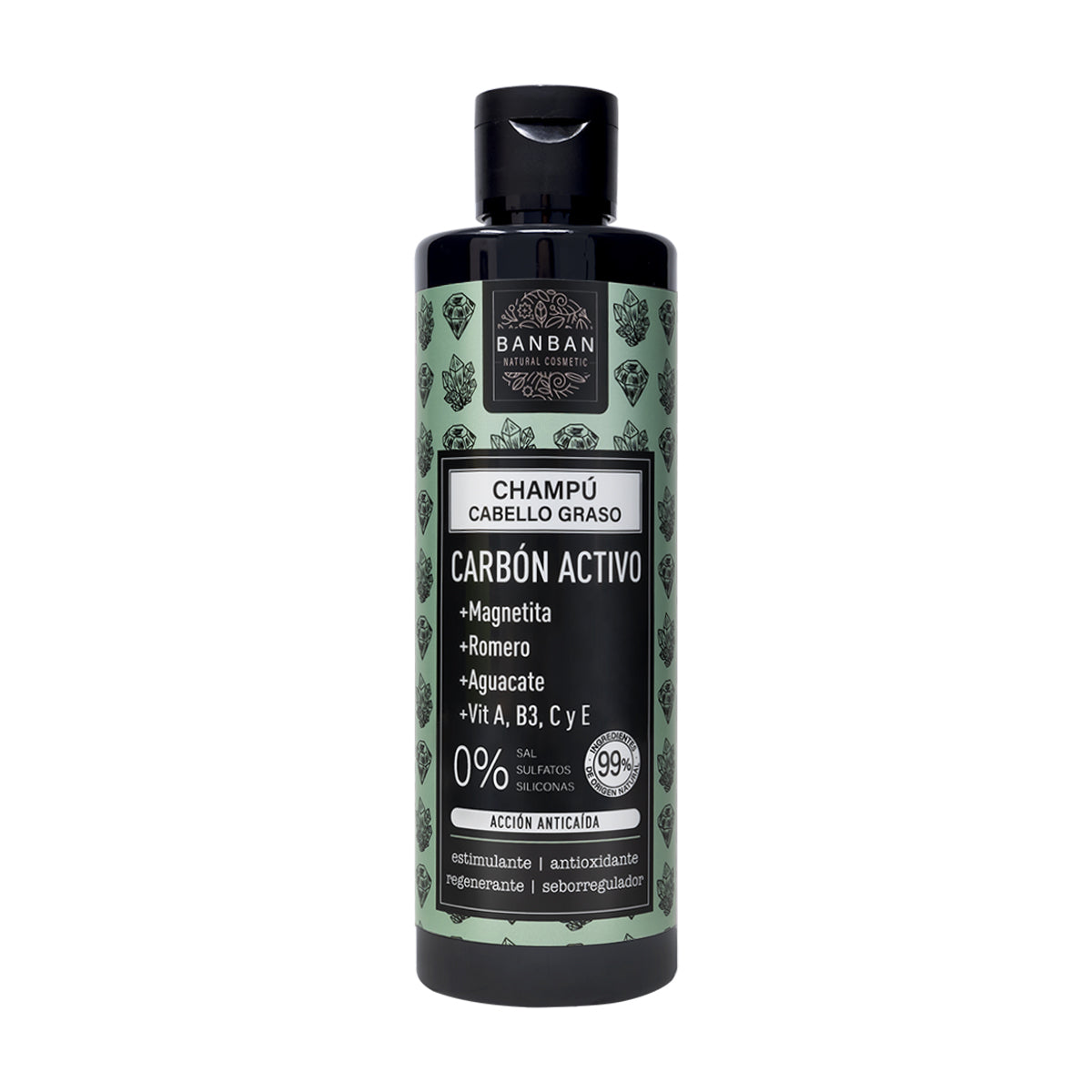 Champu Carbon Activo Anticaida 250ml Banban_0