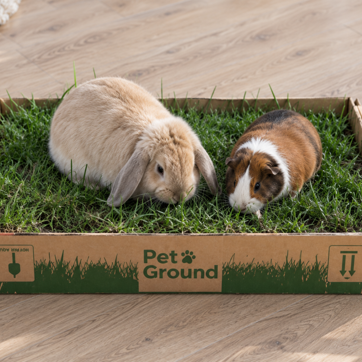 Petground, Parque Para Conejos, Casa De Césped Natural S: 62 X 40 Cm_4