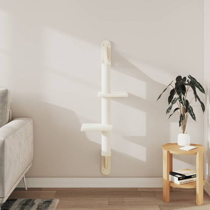 Árbol Rascador Para Gatos De Pared Crema 108 Cm_2