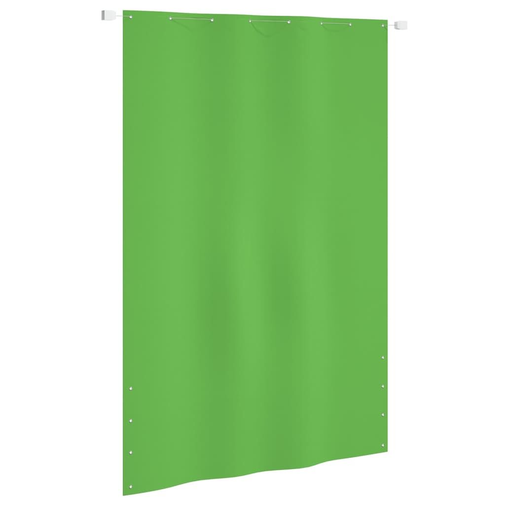 Vidaxl Toldo Pantalla Para Balcón Tela Oxford Verde Claro 160x240 Cm_0