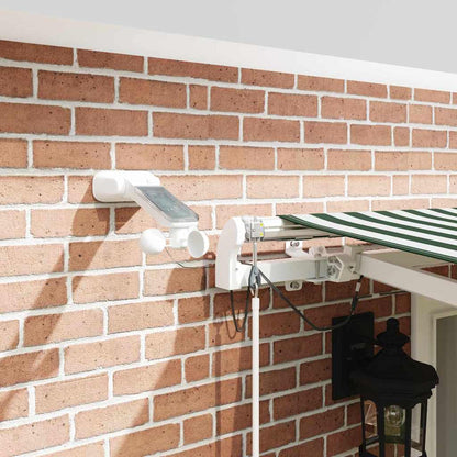 Toldo Retráctil Verde Y Blanco 500 X 300 Cm Poliéster_3