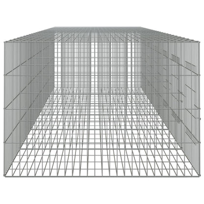 Vidaxl Jaula Para Conejos 6 Paneles Hierro Galvanizado 327x79x54 Cm_4