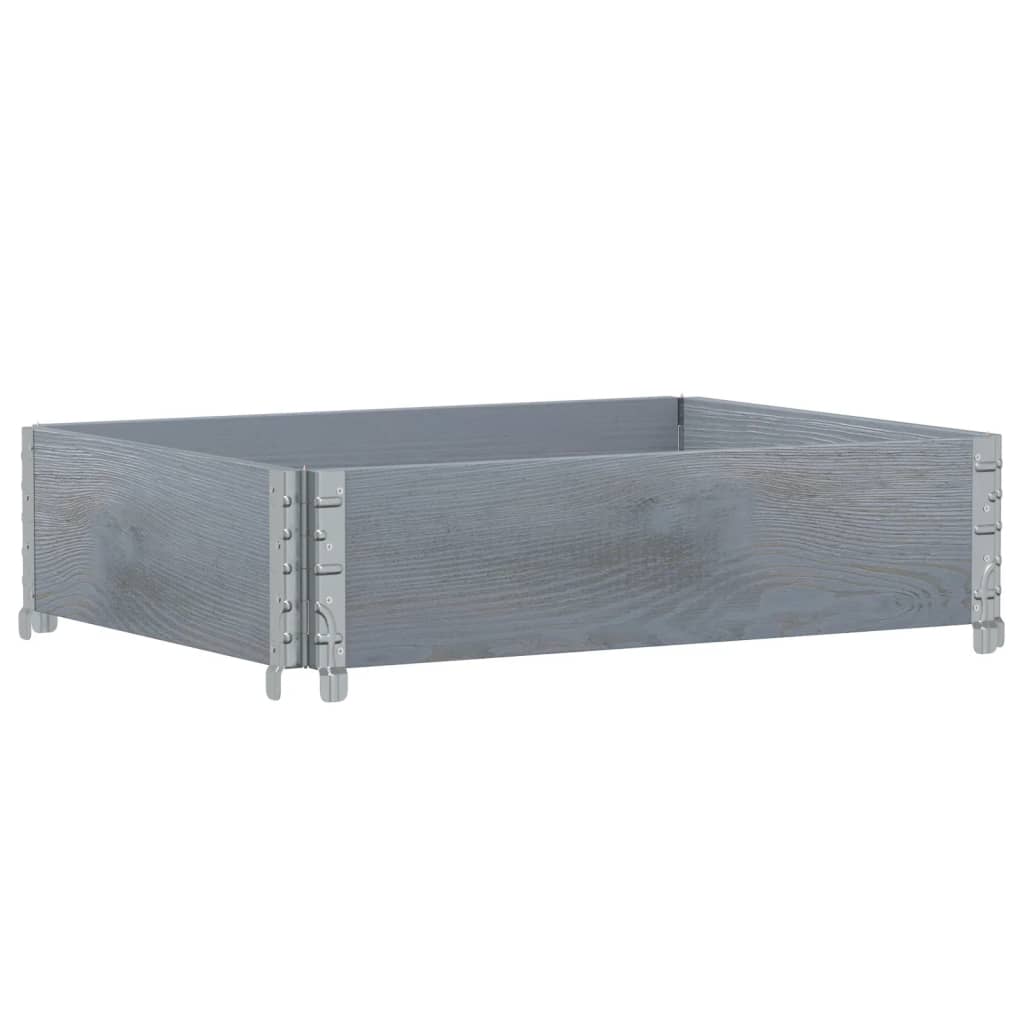 Jardinera De Madera Maciza De Pino Gris 80x60 Cm_4