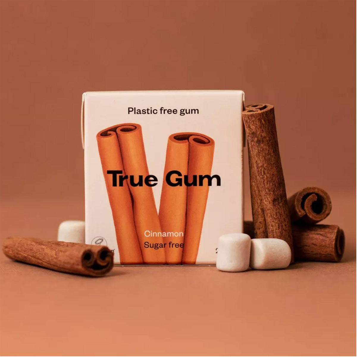 Chicle sin plástico de Canela True Gum 21g