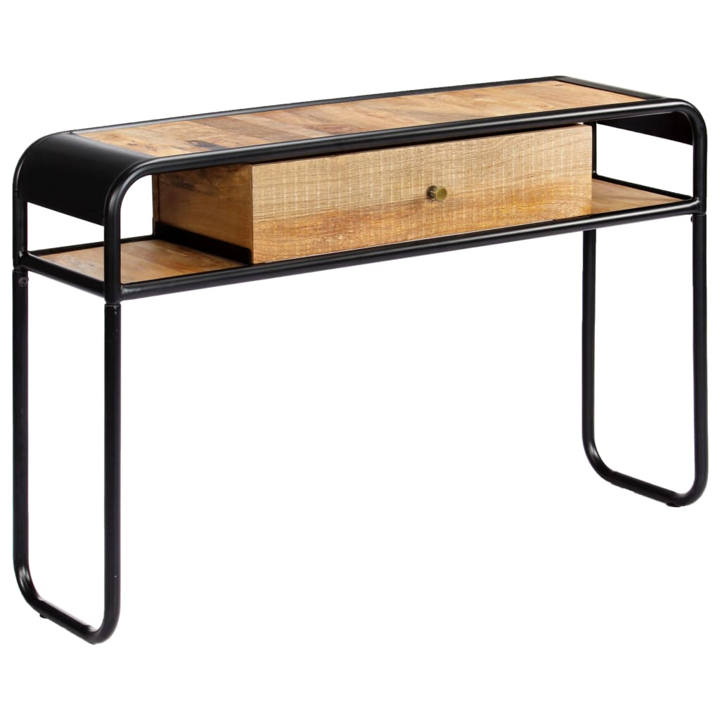 Mesa Consola De Madera Maciza De Mango 118x30x75 Cm_1
