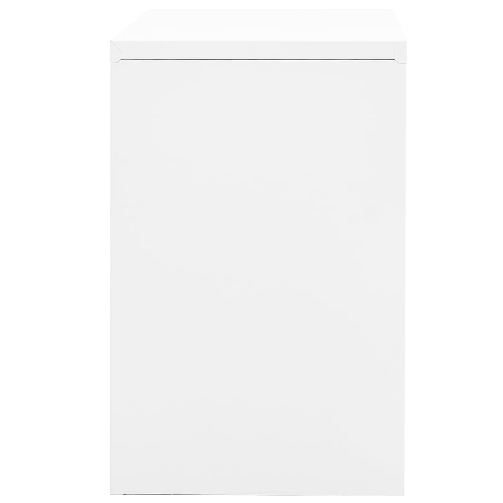 Armario Archivador De Acero Blanco 90x46x72,5 Cm_2