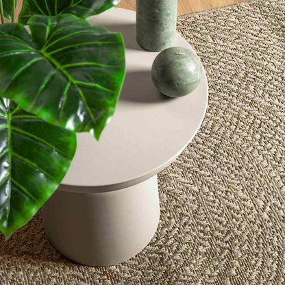Vidaxl Alfombra Zizur Aspecto Yute Interior/exterior Beige 140x200 Cm_1