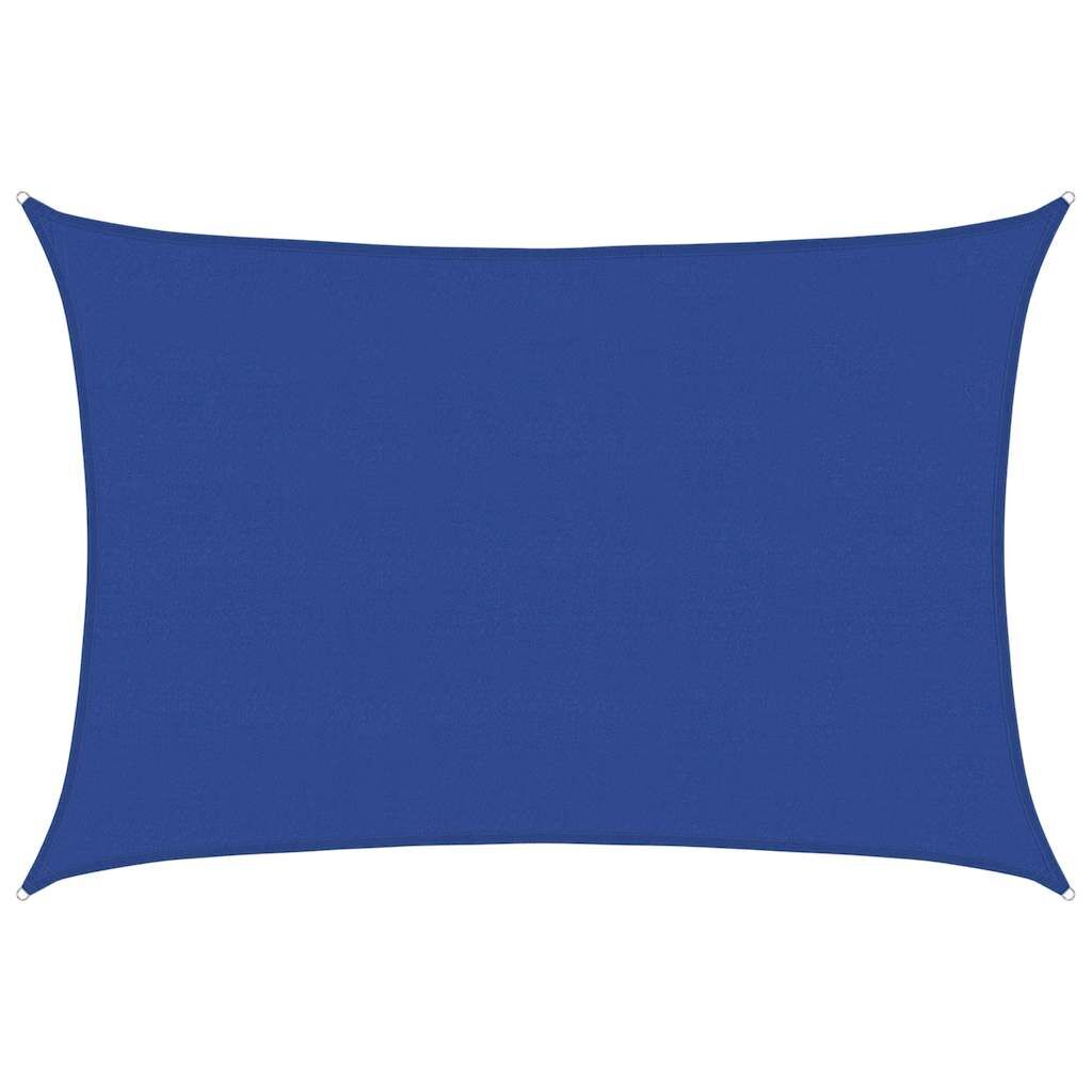 Vidaxl Toldo De Vela Rectangular Hdpe Azul 160 G/m² 5x6 M_0