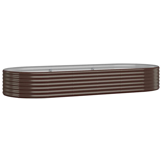 Jardinera Arriate Acero Galvanizado Marrón 249x100x36cm_0