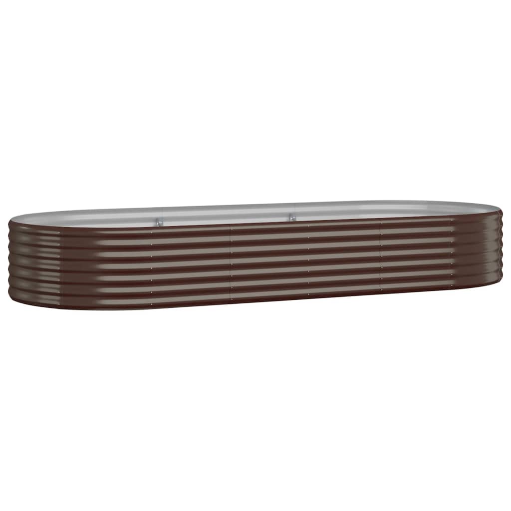 Jardinera Arriate Acero Galvanizado Marrón 249x100x36cm_0