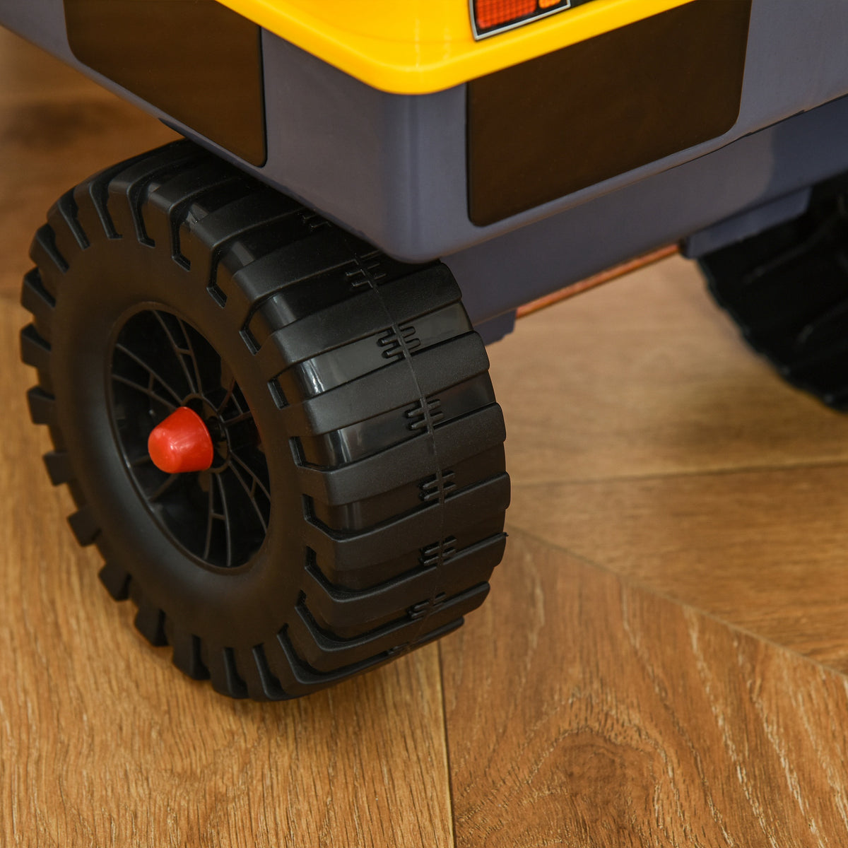 Tractor Sin Pedales Infantil Con Pala Homcom 90x28x58 Cm Amarillo_4