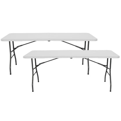 Pack 2 Mesas Plegables 180cm Rectangular Catering O91_0