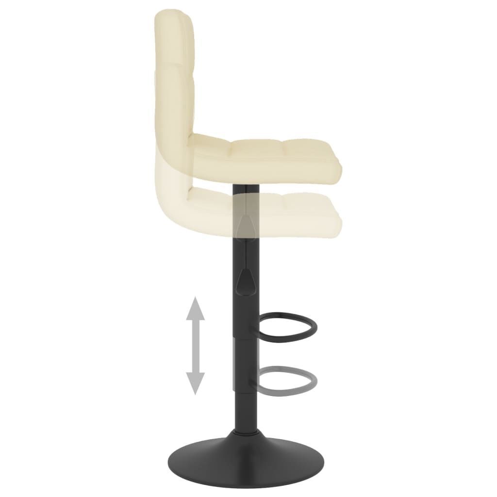 Taburete De Cocina De Tela Color Crema_4