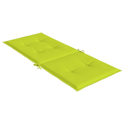 Vidaxl Cojín Silla De Jardín Respaldo Alto 4 Uds Tela Verde 120x50x3cm_4