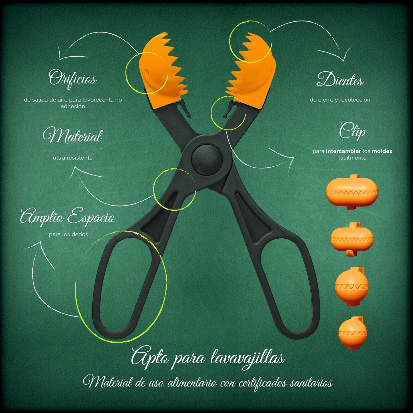 Pack De 3 Sartenes San Ignacio  Ø16cm Ø20cm Ø24cm + Utensilio Multiusos Con 4 Moldes Intercambiables