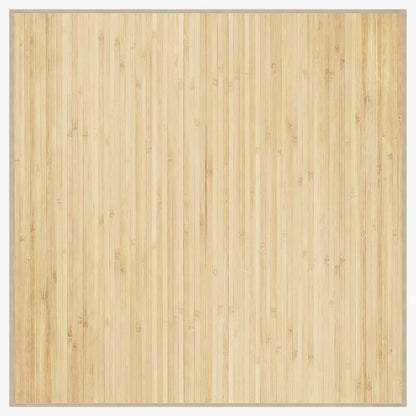 Vidaxl Alfombra Cuadrada Bambú Color Natural Claro 100x100 Cm_0