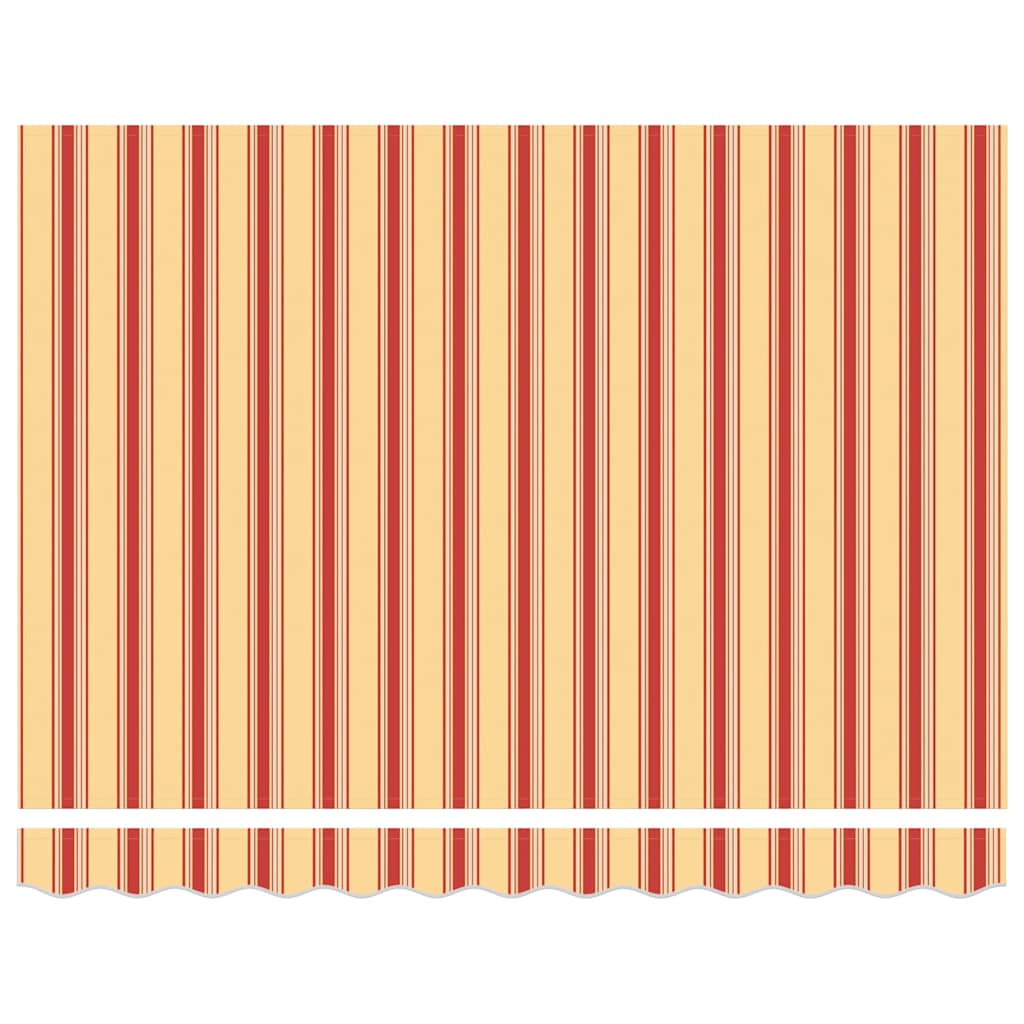 Toldo Retráctil Aluminio Y Tela Amarillo Y Blanco 3,5x2,5 M_3