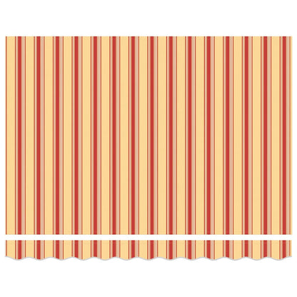 Toldo Retráctil Aluminio Y Tela Amarillo Y Blanco 3,5x2,5 M_3