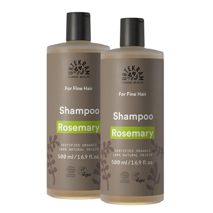 Pack 2x Champú de Romero para cabello fino Urtekram 500 ml