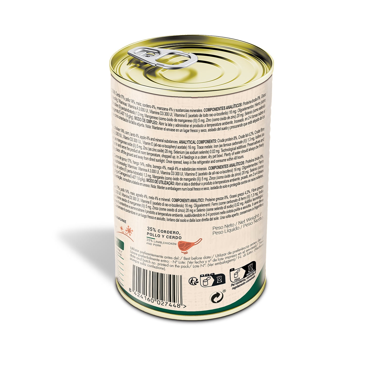 Perrynat Cordero Y Manzana, 12 Latas X 400gr_1