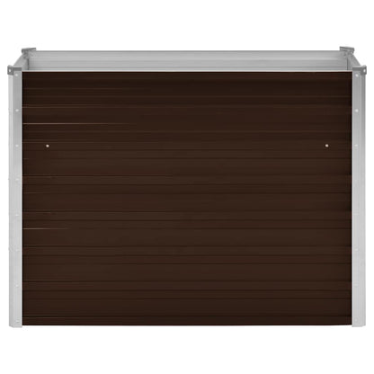 Arriate De Acero Galvanizado Marrón 100x40x77 Cm_3