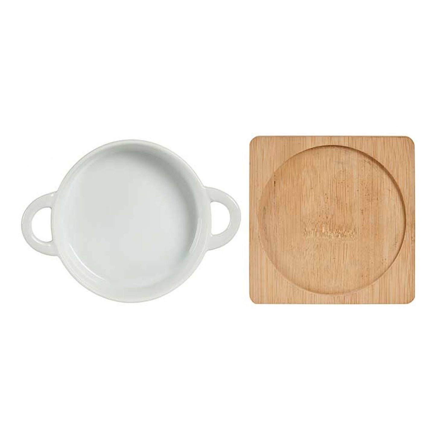 Bandeja Redonda Con Base Bambu 12,5cm Colección Vessia_2