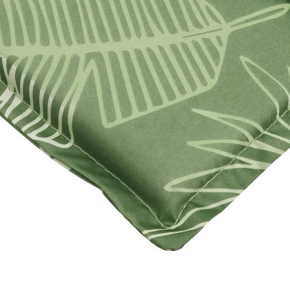 Vidaxl Cojín De Tumbona Tela Oxford Estampado De Hojas_5