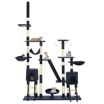 Vidaxl Rascador Para Gatos Con Poste De Sisal 230-250 Cm Azul_1
