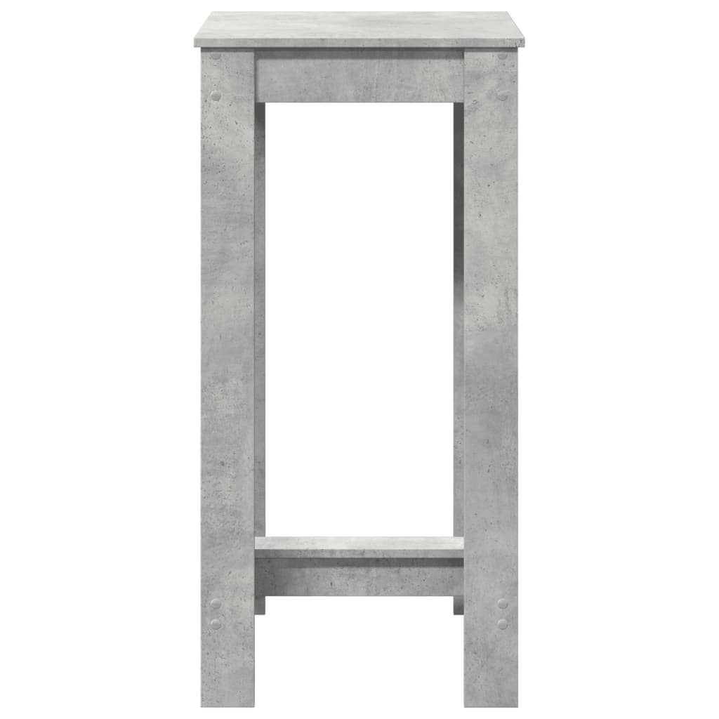 Mesa Alta De Bar Madera Ingeniería Gris Hormigón 51x50x103,5 Cm_2