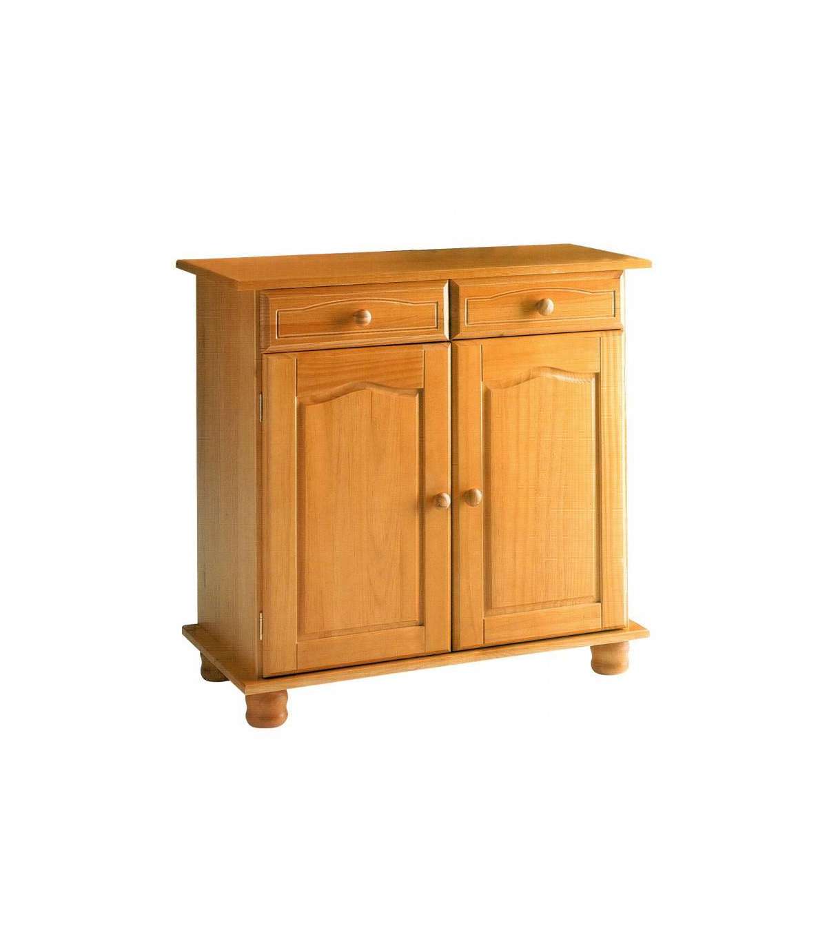 Aparador 2 Puertas Altea En Acabado Madera Maciza De Pino Color Miel 86 Cm(alto)88 Cm(anch_0
