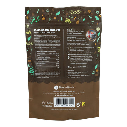 Pack 2x Cacao en polvo ECO Planeta Huerto 250 g
