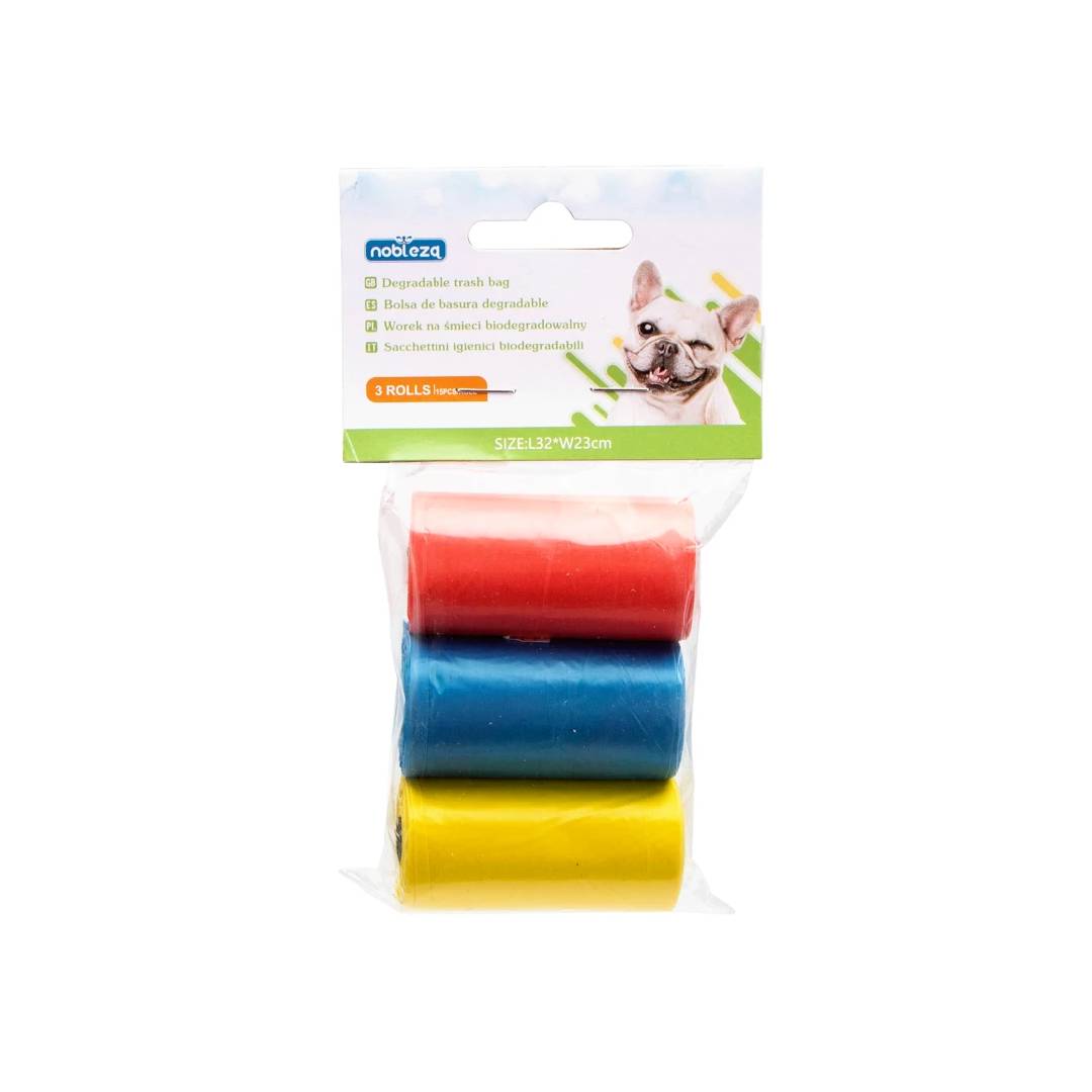 Bolsas biodegradables para excrementos 45 bolsas - 3 Rollos Nobleza
