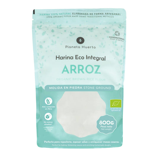 Harina Integral de Arroz Eco Planeta Huerto 800 g