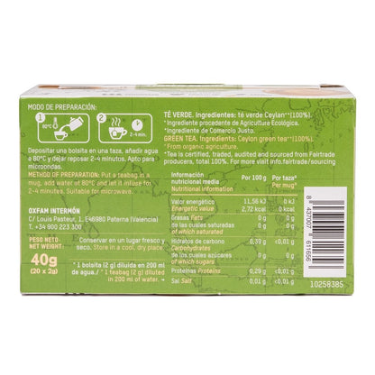 Té Verde Bio Oi Tierra Madre 40 g