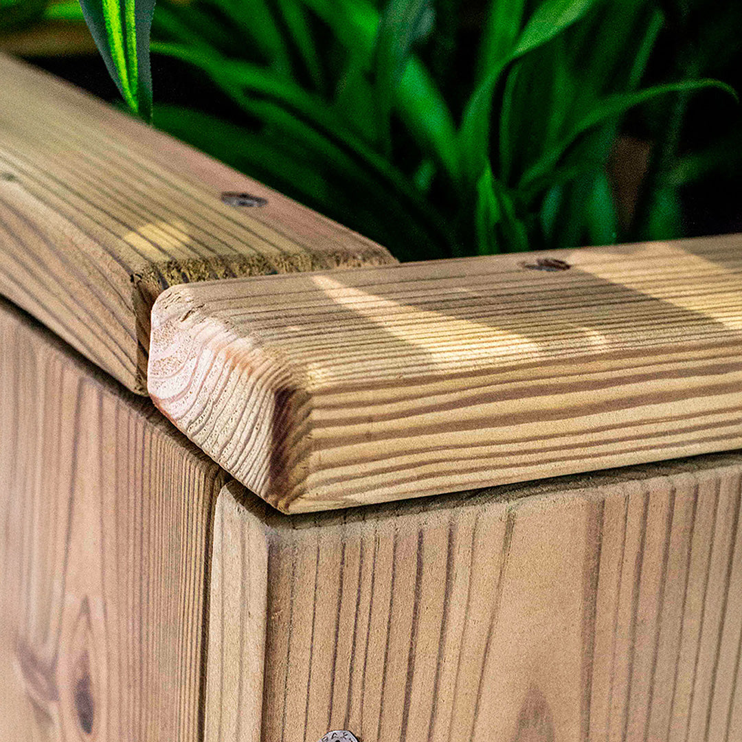 Jardinera De Madera Para Exterior 100x34x40 Cm Atrium Hortalia_2