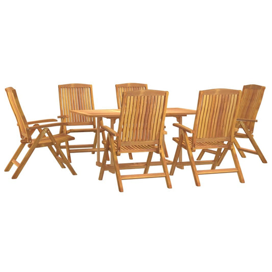 Vidaxl Juego De Comedor De Jardín 7 Piezas Madera Maciza De Teca_0